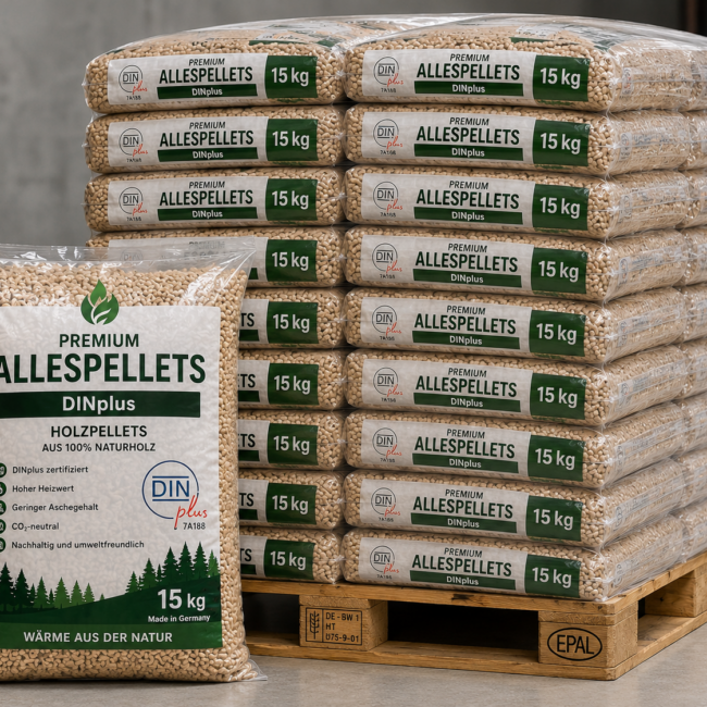 Allespellets Eco Plus – Palette 70 Säcke (1.050 kg)